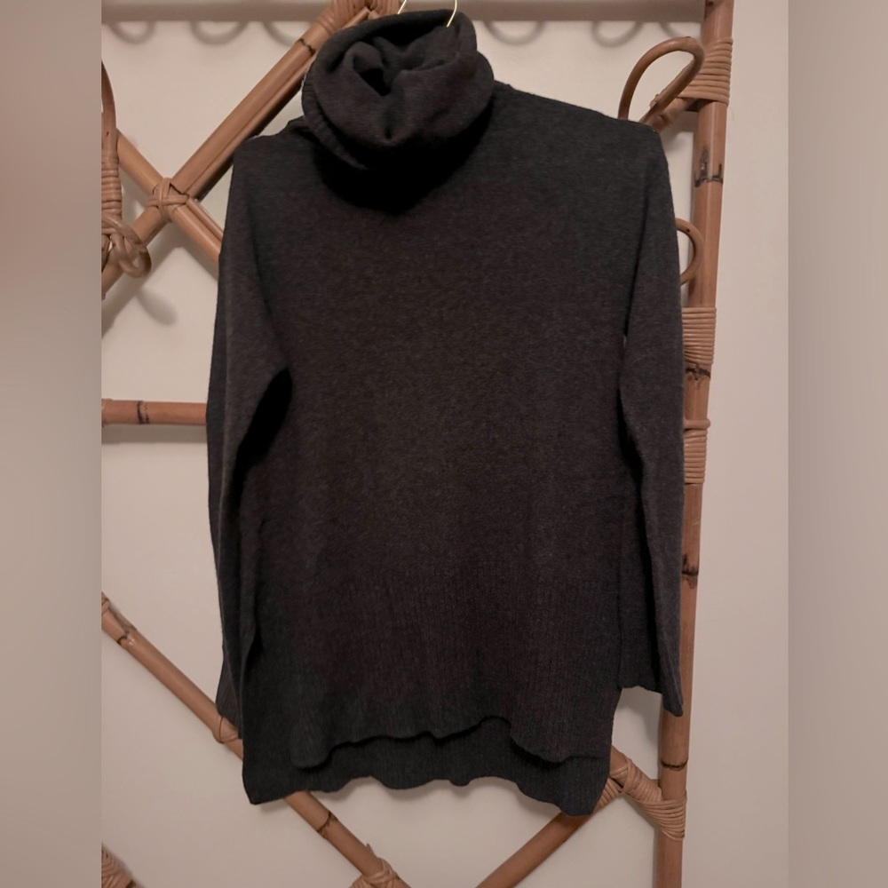 Diane Von Furstenberg Dark Gray Turtleneck Sweater